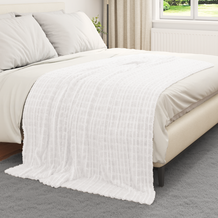 Filtar 6 st Vit 200 x 150 cm 4.5 Fleece