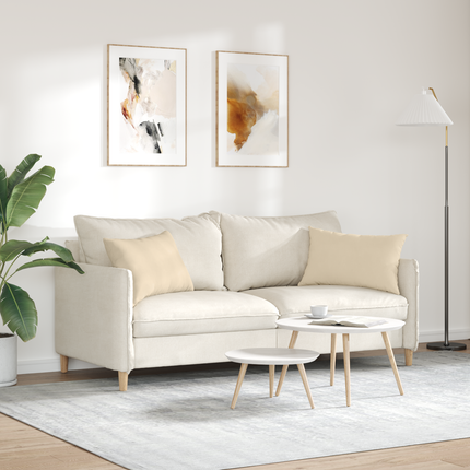 Sofakuddar 2 pcs Kräm 60 x 40 cm tyg