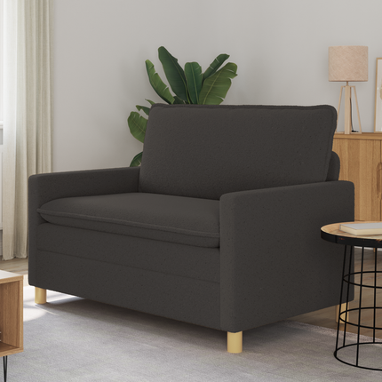 Soffa Mörkgrå 126 x 81 x 87,5 cm Tyg