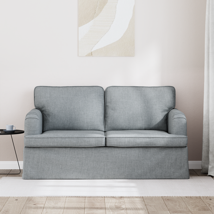 Soffa Ljusgrå 144 x 80 x 85 cm tyg