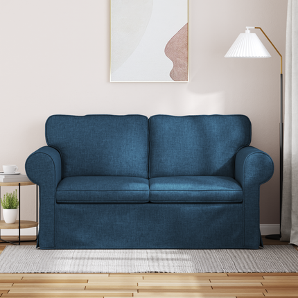 Soffa Blå 155 x 82 x 80 cm tyg