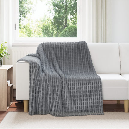 Kastfilt Mörkgrå 200 x 150 cm Fleece