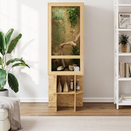 Terrarium Brun 50 x 50 x 150 cm OSB