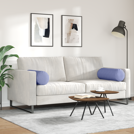 Bolsterkuddar 2 pcs Jeansblå Ø 25 x 70 cm tyg
