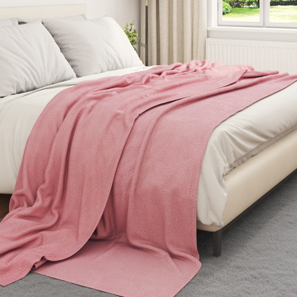 Kastfilt Rosa 270 x 240 cm Fleece