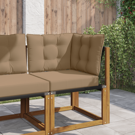 Utomhus Soffa Kudde Polyester Taupe 60 x 40 x 10 cm