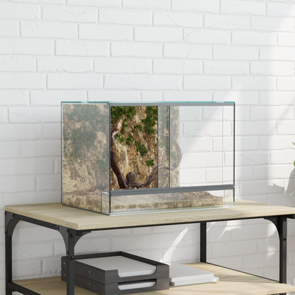 Terrarium med lagring Transparent 40 x 30 x 30 cm Glas