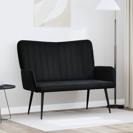 2-sits soffa Svart 115 x 61 x 87 cm Sammet