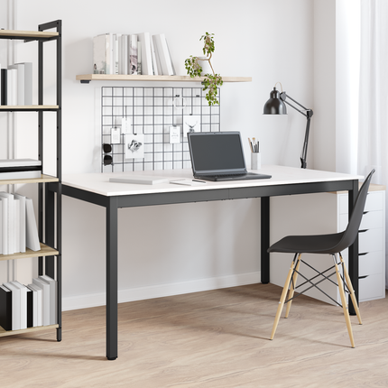 Matbord Vit 150 x 90 x 75 cm Massiv furu