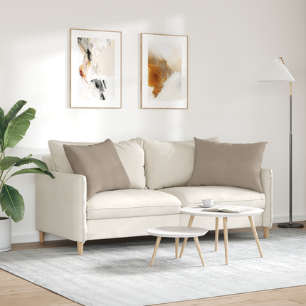 Sofakuddar 2 pcs Taupe 70 x 50 cm tyg