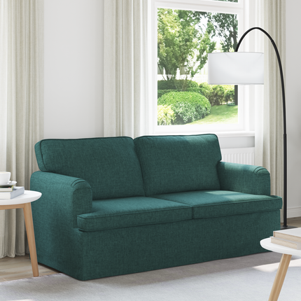 Soffa Mörkgrön 162 x 80 x 85 cm tyg