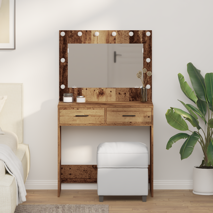 Smyckebord Gammalt trä 78,5 x 41 x 135 cm Konstruerat trä