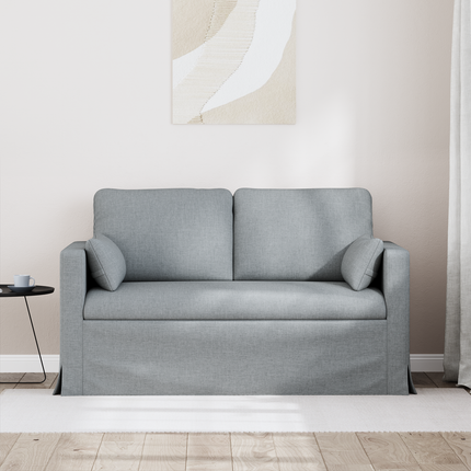 Soffa Ljusgrå 139 x 78 x 80 cm tyg