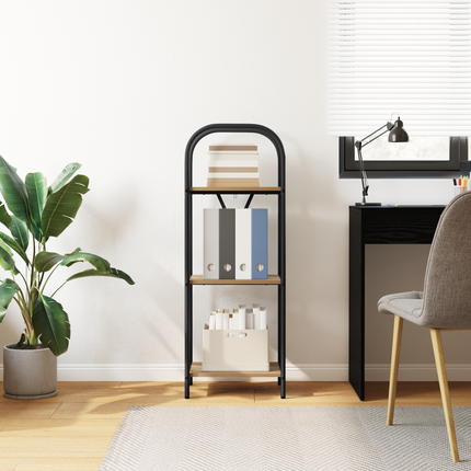 Hyllsystem 3 nivåer 40 x 30 x 109 cm Konstruerat trä Artisan Ek