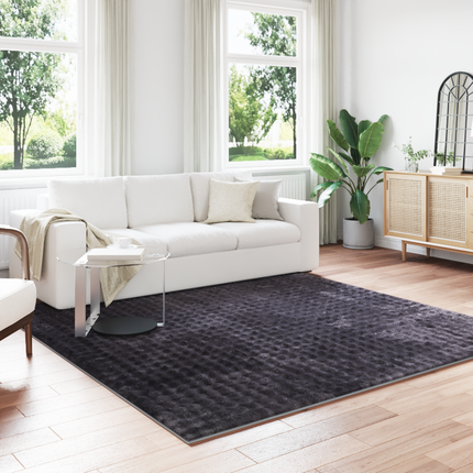 Områdesmattor Fyrkantig SIROLO Beige 200 x 200 cm Polyester