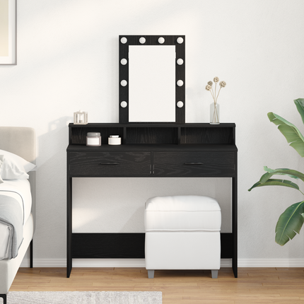 Smyckebord Svart 100 x 41 x 140 cm Konstruerat trä
