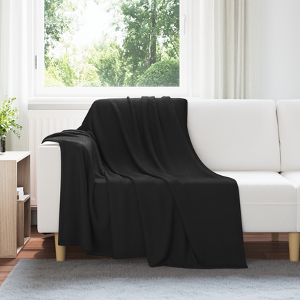 Kastfilt Svart 200 x 150 cm Fleece