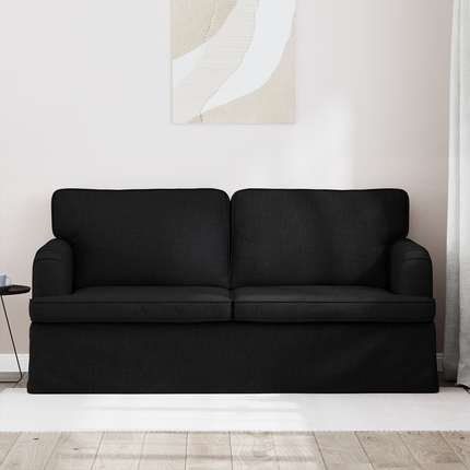 Soffa Svart 162 x 80 x 85 cm tyg