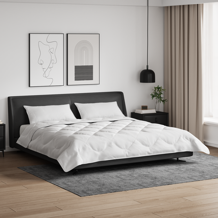 Duntäcke med kudde 3 st Vit Mikrofiber