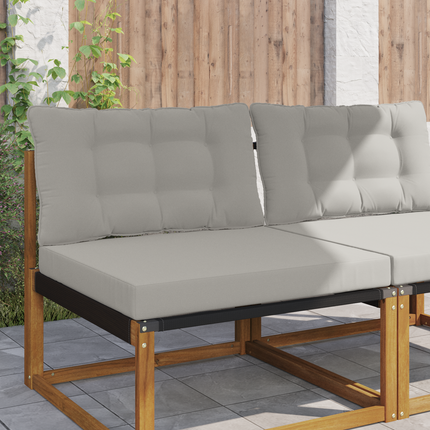Utomhus Soffa Kudde Polyester Grå 80 x 68,5 x 8 cm