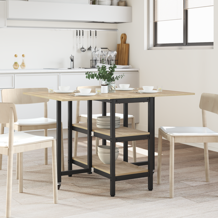 Matbord 122 x 80 x 76,5 cm Konstruerat trä Sonoma-ek