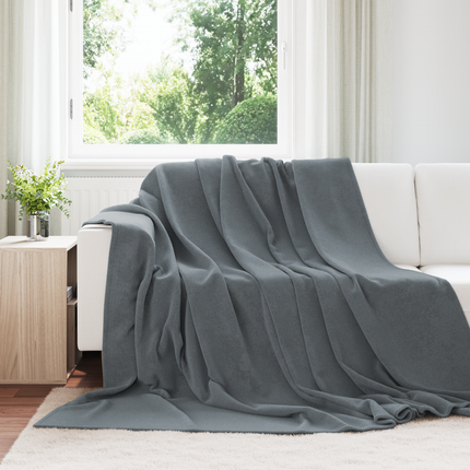 Filtar 6 st Mörkgrå 220 x 240 cm 8.24 Fleece