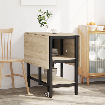 Matbord 122 x 80 x 76,5 cm Konstruerat trä Sonoma-ek