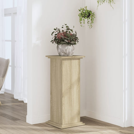 Växtställ sonoma-ek 33x33x80 cm konstruerat trä