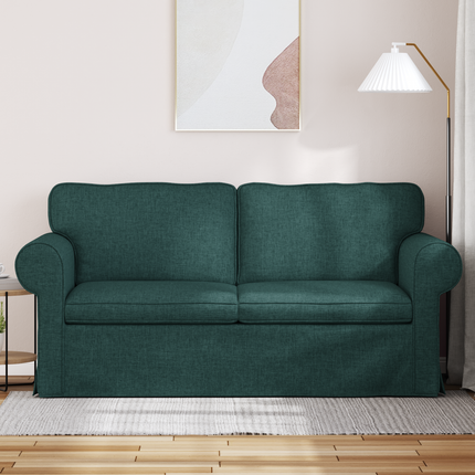 Soffa Mörkgrön 175 x 82 x 80 cm tyg