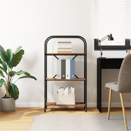Hyllsystem 3 nivåer 60 x 30 x 109 cm Konstruerat trä