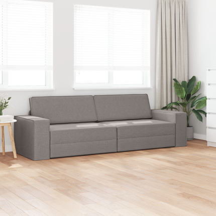 Soffsäng Taupe 245 x 78 x 77 cm tyg