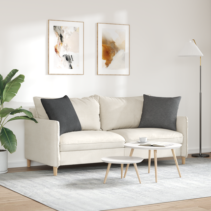 Sofakuddar 2 st Mörkgrå 50 x 50 cm Kordread tyg