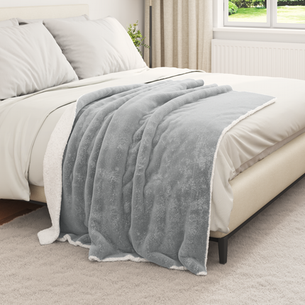 Kastfilt Grå 130 x 150 cm 1 Fleece
