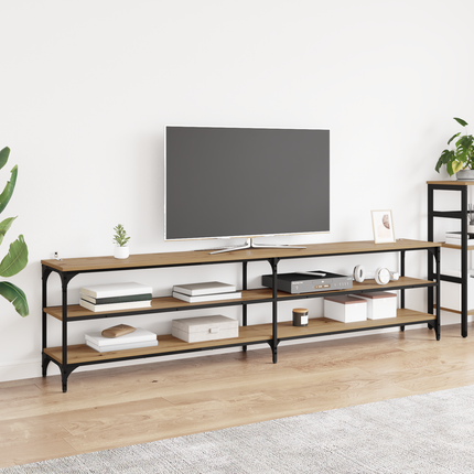 TV-skåp 200 x 30 x 50 cm Artisan Ek Konstruerat trä och järn