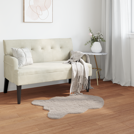 Halkfri matta i konstgjord kaninfäll OLITE Beige 80 x 120 cm