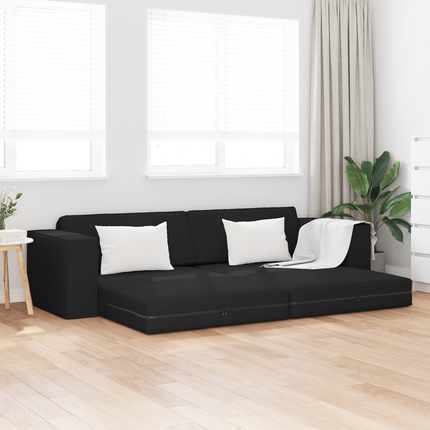 Soffsäng Svart 245 x 78 x 77 cm tyg