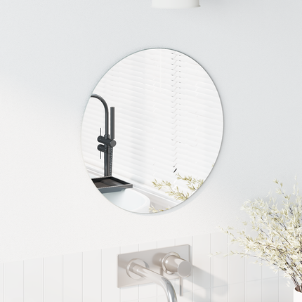Väggspegel Rund Ø 40 cm härdat glas
