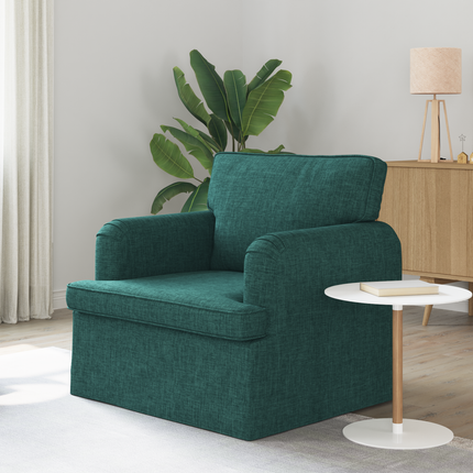 Soffa Mörkgrön 84 x 80 x 85 cm tyg