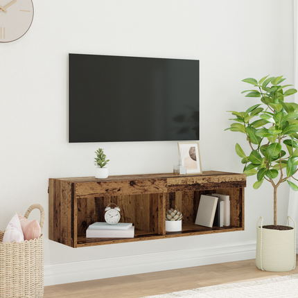 TV-bänkset Gammalt trä Konstruerat trä