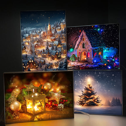 Changsha Night View Light Painting Desktop Two-dimensional Sketch Atmosphere Three-color Led Luminous Paint