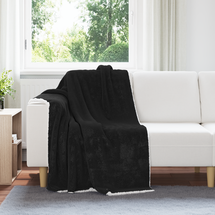 Kastfilt Svart 130 x 150 cm 1 Fleece