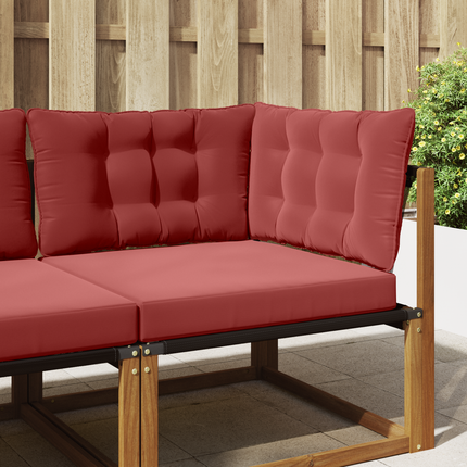 Utomhus Soffa Kudde Polyester Vinröd 80 x 43 x 10 cm