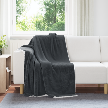 Kastfilt Mörkgrå 130 x 150 cm 1 Fleece