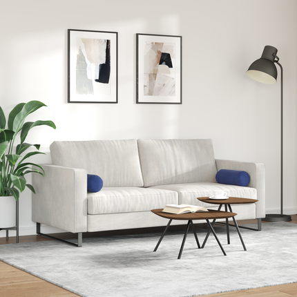 Bolsterkuddar 2 pcs Polisblå Ø 15 x 40 cm Kordread tyg