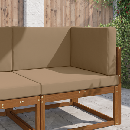 Utomhus Soffa Kudde Polyester Taupe 80 x 80 x 8 cm