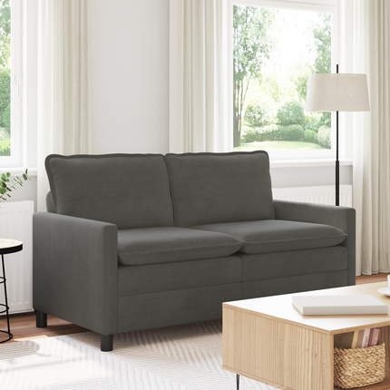 Soffa Mörkgrå 156 x 81 x 87,5 cm Tyg