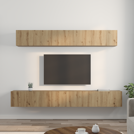 TV-bänkset 5 st Artisan Ek Konstruerat trä