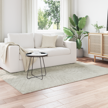 Områdesmattor Rektangulär PALMERAS Grön 160 x 230 cm Polyester