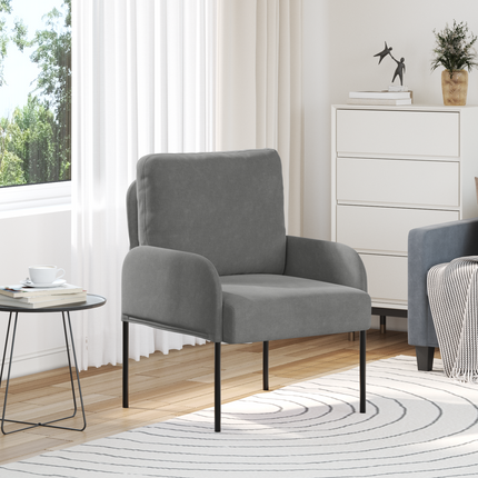 Soffor med kudde 55cm Mörkgrå Plywood