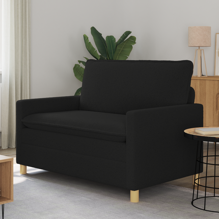 Soffa Svart 126 x 81 x 87,5 cm Tyg